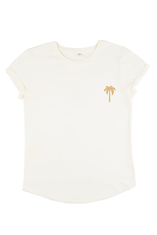 Palm T-shirt | Rolled sleeve