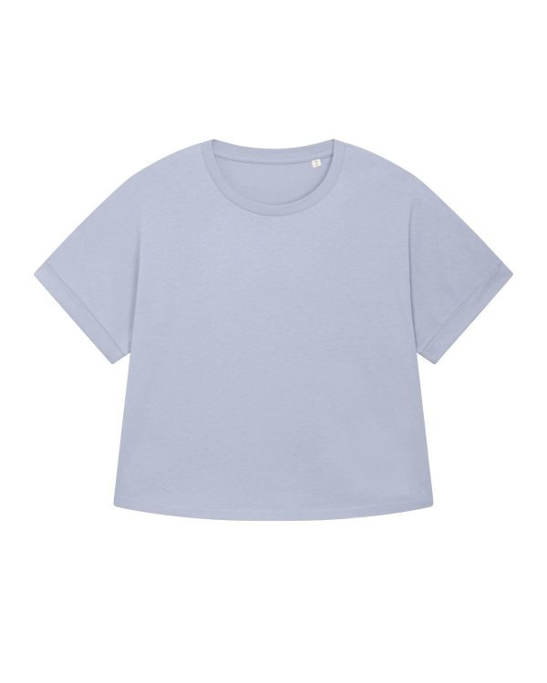 Lichtblauw oversized T-shirt | Rolled sleeve