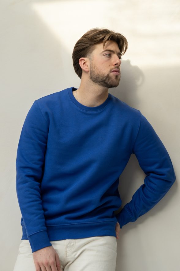 Sweater Cobalt Bio Katoen