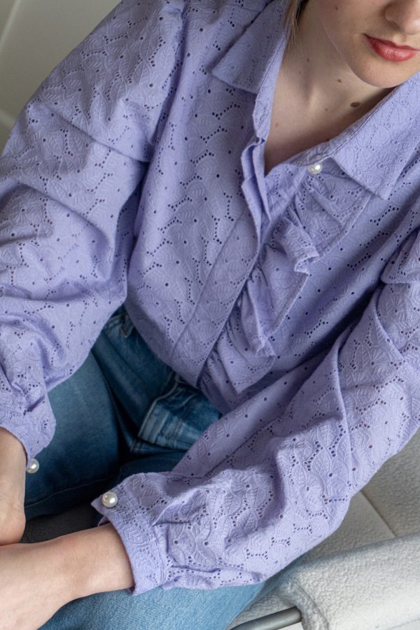 Selena blouse lila