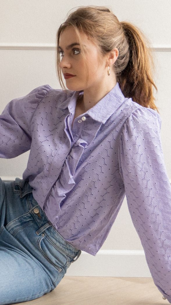 Selena blouse lila